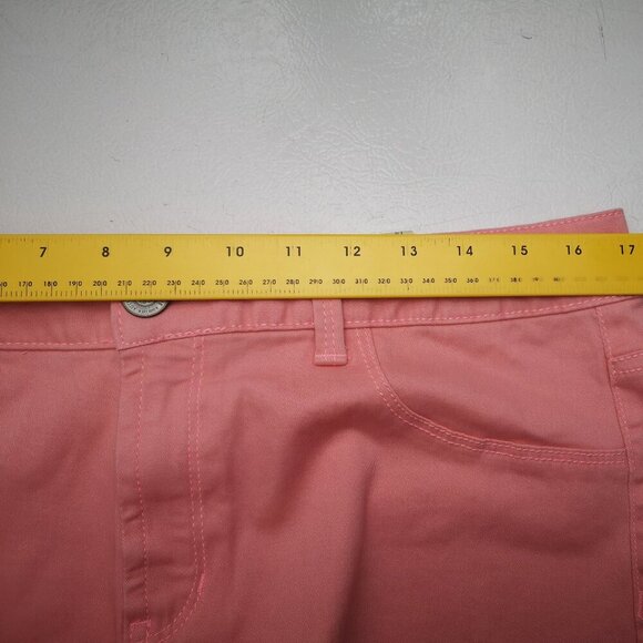 NWT So Authentic Heritage Ladies Size 15 Salmon Rose High Waist Twill Shorts - Picture 11 of 13